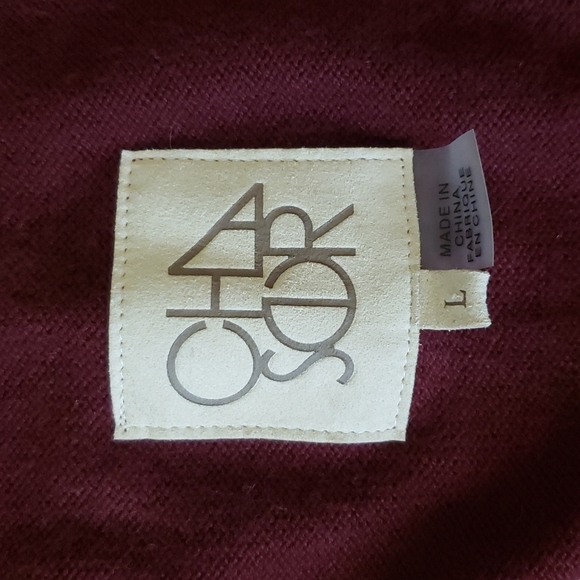 Maroon Cardigan Sweater - Picture 4 of 5